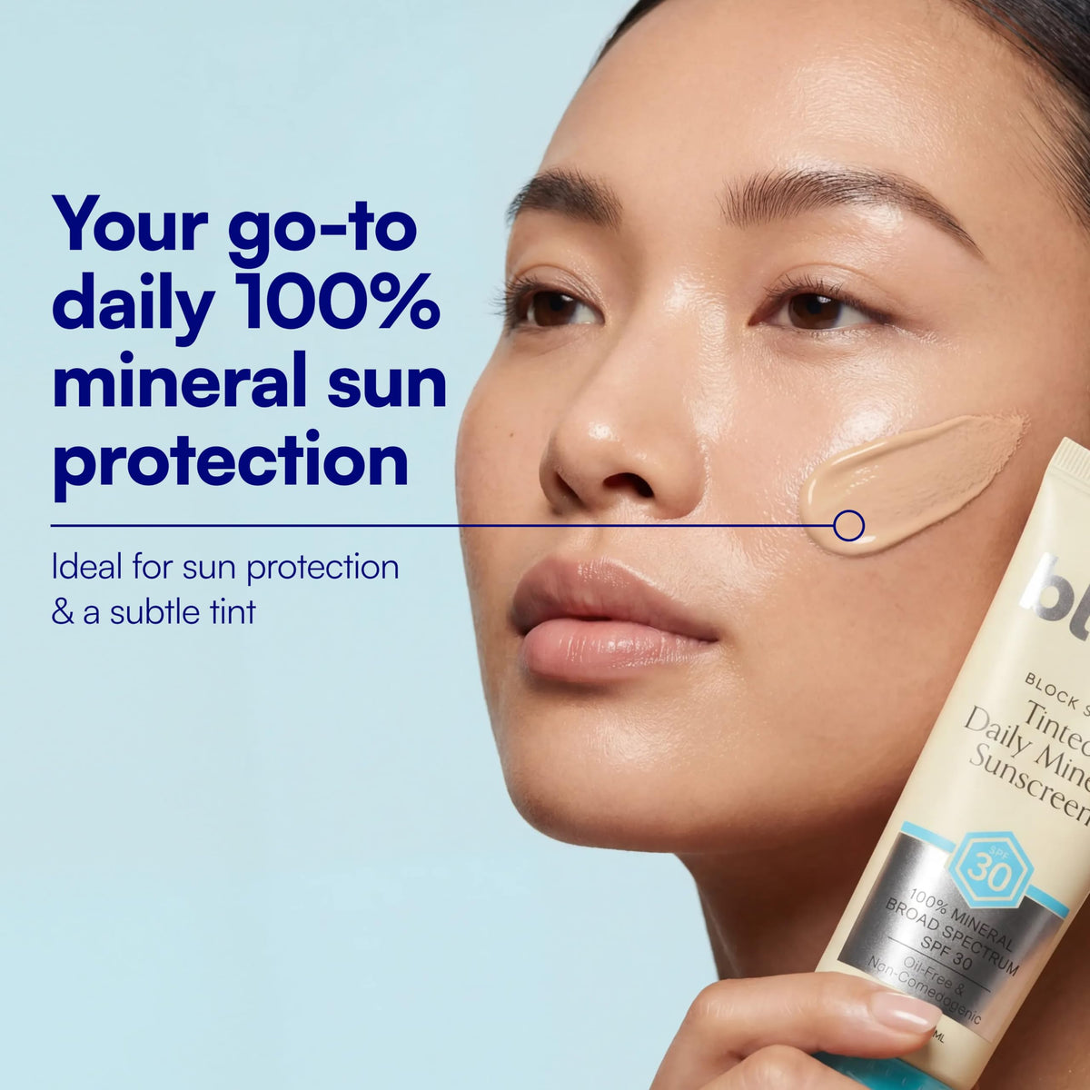 Bliss Block Star crème solaire teintée minérale SPF 30 avec fruits antioxydants