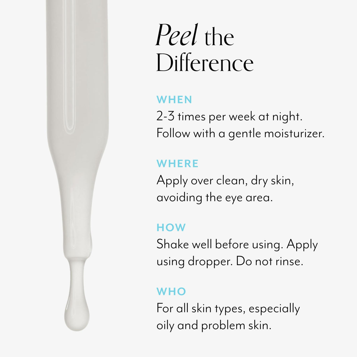 Bliss Clear Genius Clarifying Peel dans un environnement de salle de bain