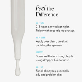 Bliss Clear Genius Clarifying Peel dans un environnement de salle de bain
