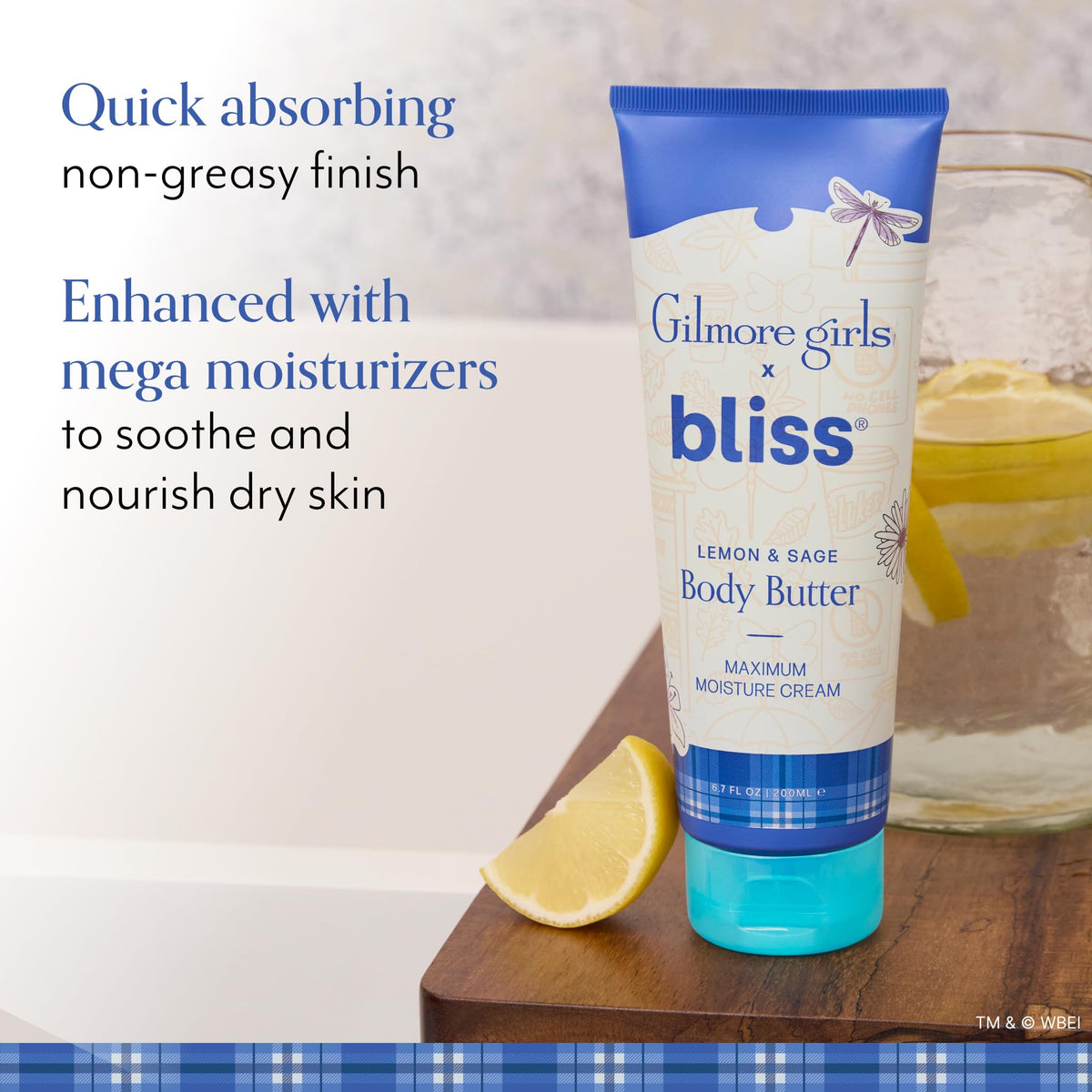Bliss Crème Corporelle Citron & Sauge texture riche
