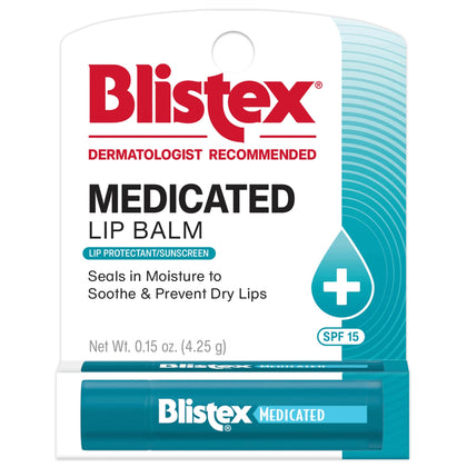 Blistex Baume à Lèvres Médicalisé SPF 15 pack de 12