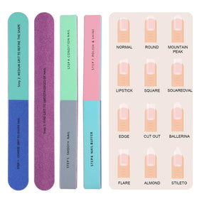Bloc à Ongles IFUNSON 8 Pack en couleur variée