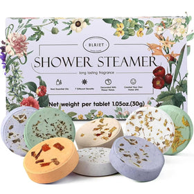BLRIET Bombes de Douche Aromathérapie 8 Pack avec packaging élégant
