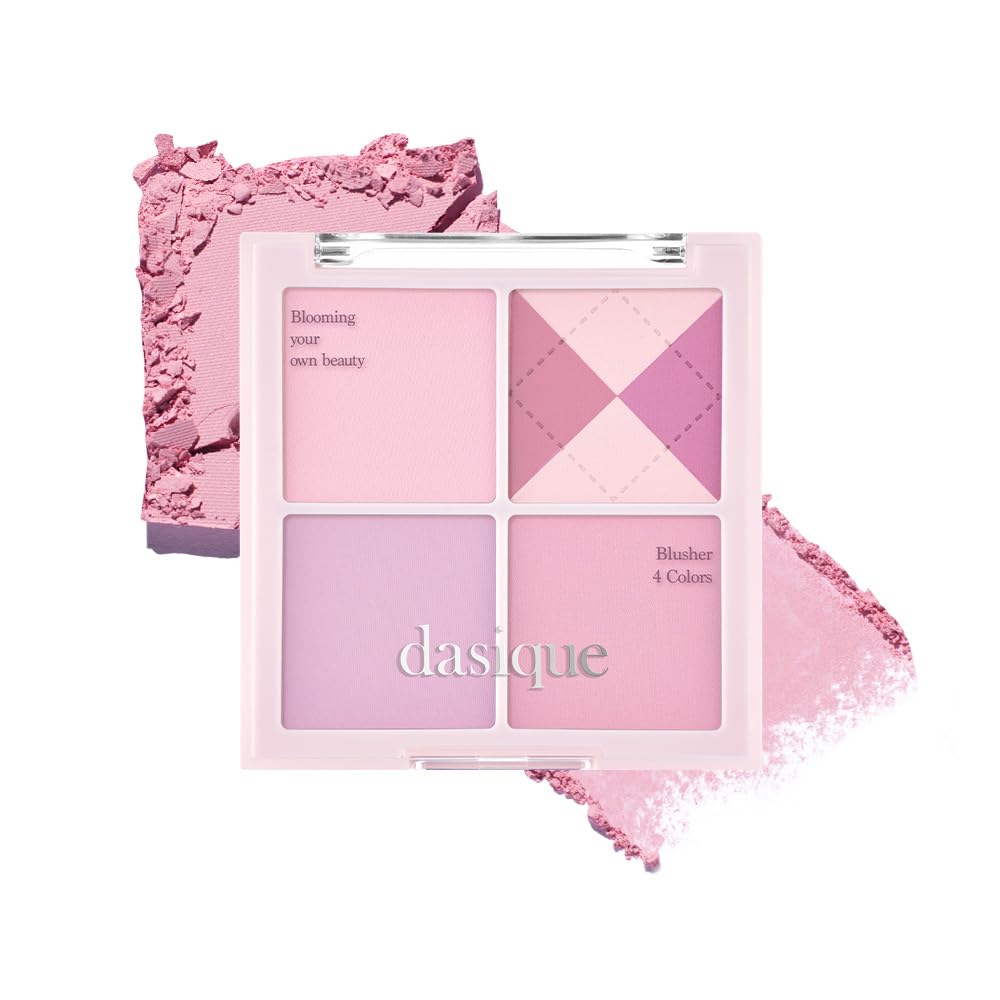 Blush dasique Mood Cheek #05 Violet Knit avec quatre teintes devant