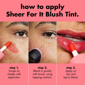 Blush e.l.f. So Petal application sur la joue