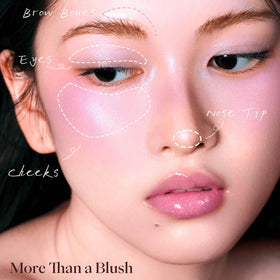 Blush Joocyee AURA en application sur les joues