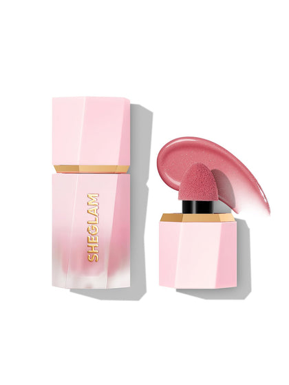 Blush liquide SHEGLAM Color Bloom Love Cake avant avec applicateur