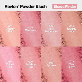 Blush poudre REVLON 033 Very Berry en application