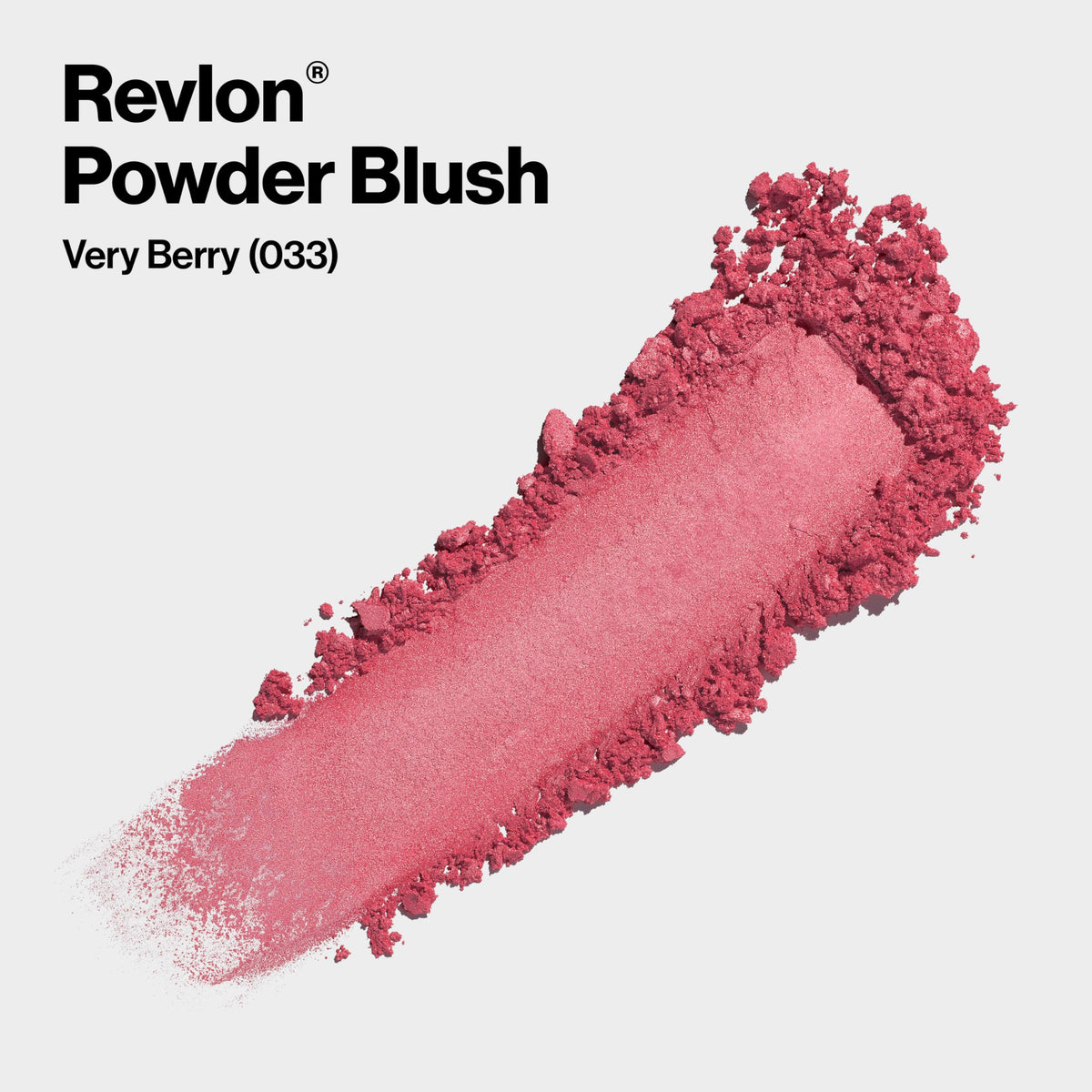 Blush poudre REVLON 033 Very Berry ouvert avec applicateur