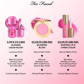 Blush Too Faced Cloud Crush 60g en gros plan sur la poudre
