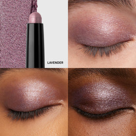 Bobbi Brown Crayon Ombre à Paupières Longue Tenue 24h, Lavande, texture crémeuse sur la main