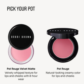 Bobbi Brown Pot Rouge Crème Multi-Usage en teinte Rosée sur les lèvres