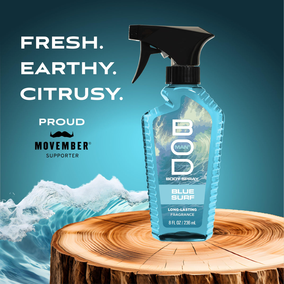 BOD man Spray Corporel Blue Surf 240ml vue arrière