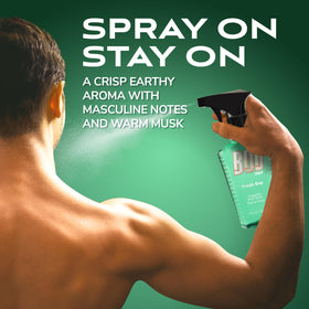 BOD man Spray Corporel Fresh Guy 8 fl oz sur une table