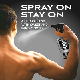 Bod Man Spray Corporel Liquid Titanium 8 oz sur une table