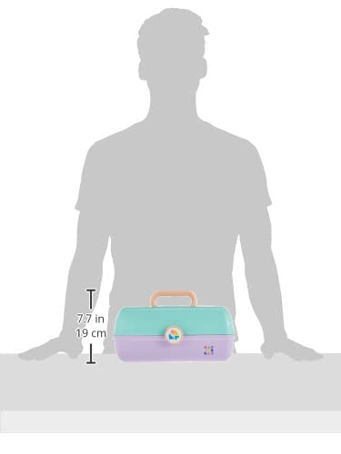 Boîte à maquillage Caboodles ouverte avec miroir et accessoires de maquillage