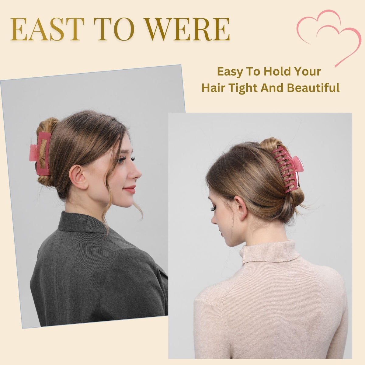 Boîte cadeau contenant les clips à cheveux LuSeren