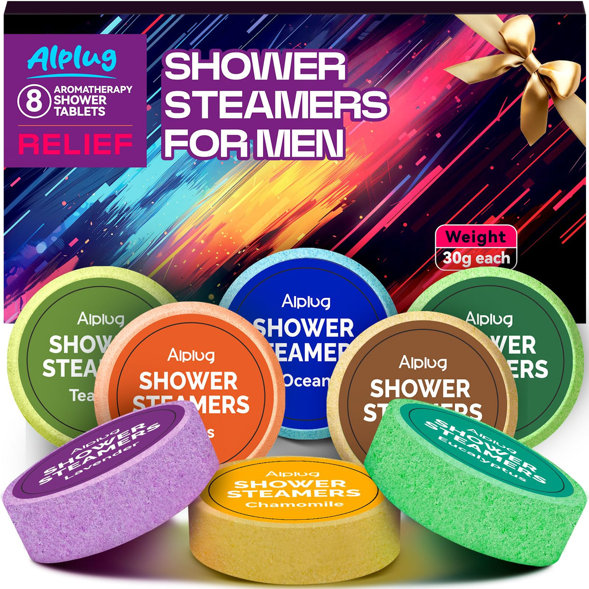Boîte cadeau des bombes de douche ALPLUG pour hommes
