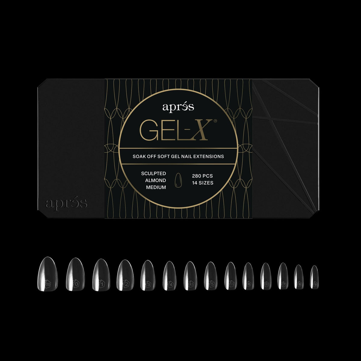 Boîte d'APRÉS Gel-X Almond avec 280 conseils à ongles