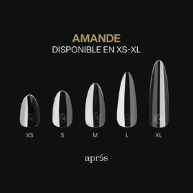 Boîte d'APRÉS Gel-X ouverte avec conseils à ongles visibles