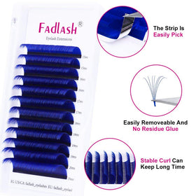 Boîte d'extensions de cils FADLASH avec épanouissement facile