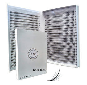 Boîte de 1200 fans de cils Kimeyelashes 5D Wispy