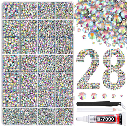 Boîte de 30000 rhinestones résine TINKRSTUFF avec compartiments