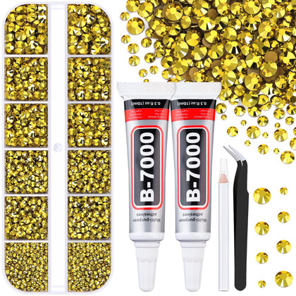 Boîte de 6100 Pcs rhinestones résine TINKRSTUFF avec différentes tailles