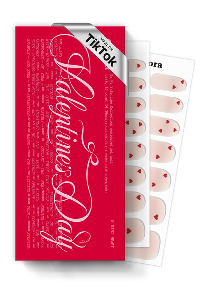 Boîte de bandes de vernis à ongles semi-cuites ohora modèle Mini Cœur