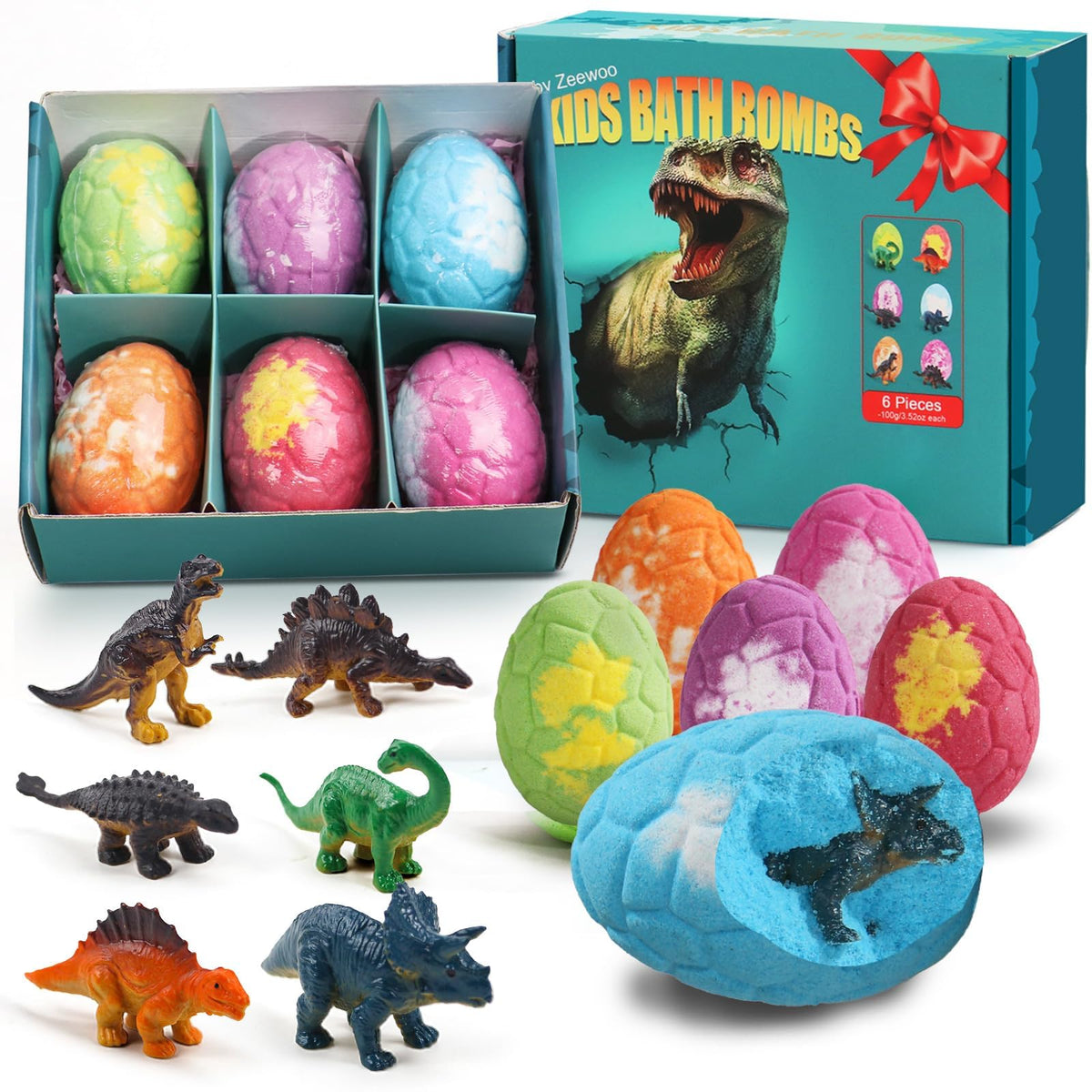 Boîte de bombes de bain Zeewoo avec 6 couleurs différentes