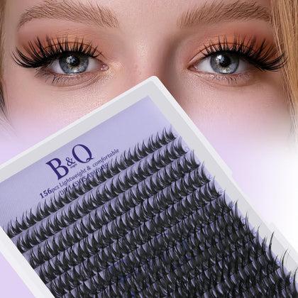Boîte de clusters de cils B&Qaugen 156PCS vue avant