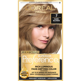 Boîte de coloration permanente L'Oreal Paris 7,1 Blond Foncé devant