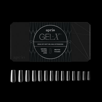 Boîte de conseils à ongles Gel-X APRÉS vue de face