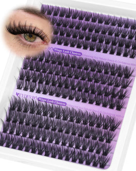 Boîte de faux cils wispy EYDEVRO avec 192 pièces 12-16mm