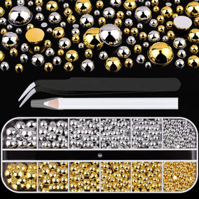 Boîte de perles à ongles BELLEBOOST avec couvercles individuels