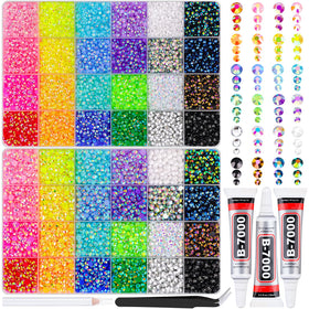 Boîte de rangement avec strass en résine TINKRSTUFF vue de face