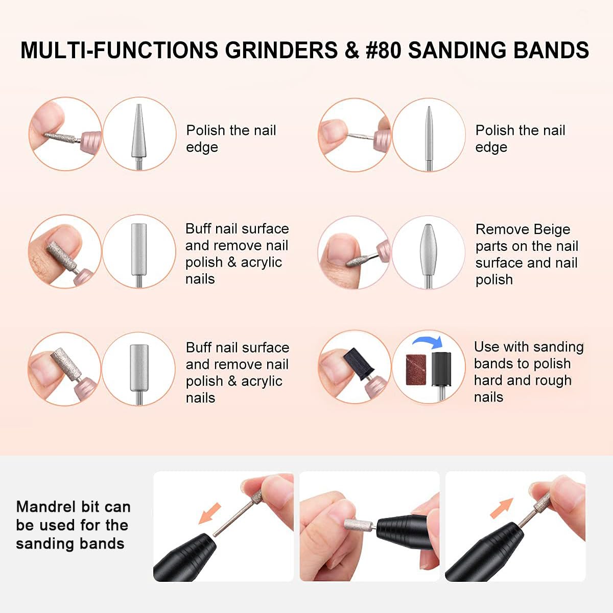 Boîte de rangement de la perceuse à ongles COSITTE