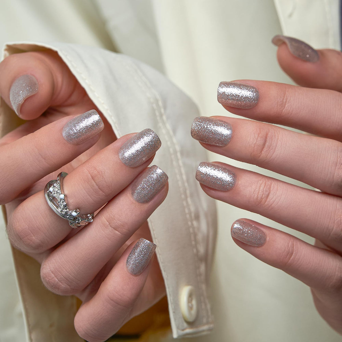 Boîte de rangement des faux ongles CurvLife avec accessoires