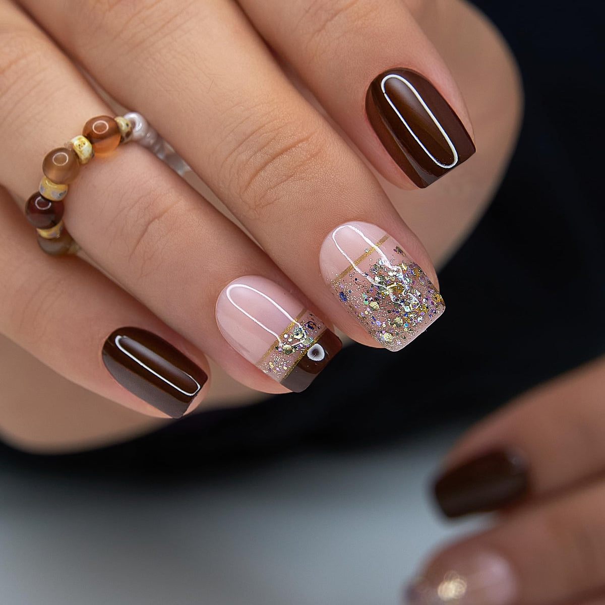 Boîte de rangement des faux ongles CurvLife avec accessoires
