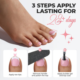 Boîte de rangement des faux ongles de pieds UNA GELLA