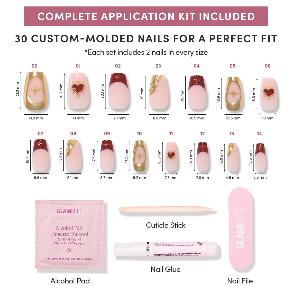 Boîte de rangement des faux ongles Glamnetic