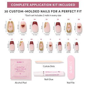 Boîte de rangement des faux ongles Glamnetic