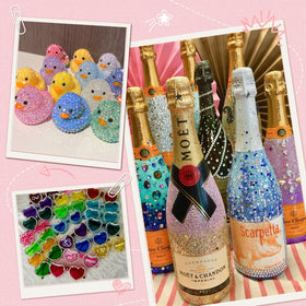 Boîte de rangement du kit de strass Zefy ouverte