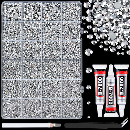 Boîte de rhinestones en résine TINKRSTUFF avec 24 compartiments