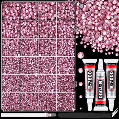 Boîte de rhinestones résine TINKRSTUFF avec compartiments