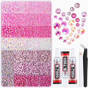 Boîte de rhinestones TINKRSTUFF avec 28 compartiments et 20000 pièces