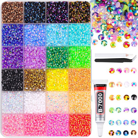 Boîte de rhinestones TINKRSTUFF avec colle B7000 et outils de précision