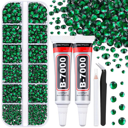 Boîte de strass en résine TINKRSTUFF avec 12 compartiments de tailles variées