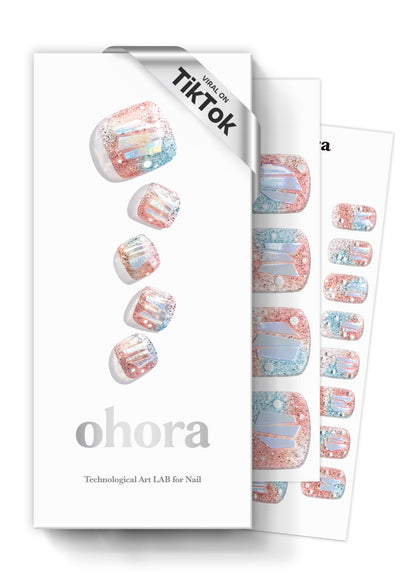 Boîte de strips de vernis semi-curé ohora P Newtro No.1 avec accessoires