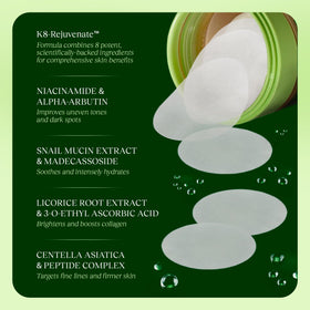 Boîte de tampons JIYU avec étiquette et ingrédients
